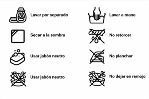 instrucciones de lavado