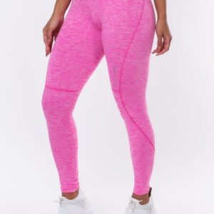 Calça Legging Nation Com Cortes Rosa Dlk