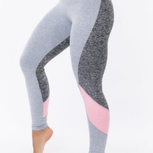 Calça Legging Nation Com Recortes Na Lateral Rosa Dlk