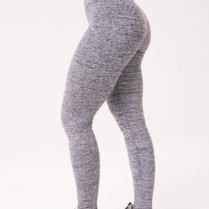 Calça Legging Nation Com Recorte No Cós Cinza Dlk