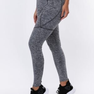 Calça Legging Nation Com Bolso Lateral Mescla Dlk