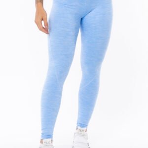 Calça Legging Nation Com Bolso No Cós Azul Dlk