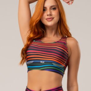 Top Printed Estampado Rabiscado Modelo Nadador Dlk