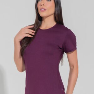 Blusa Fitness Feminina Alongada Motion Lines Dlk Vinho