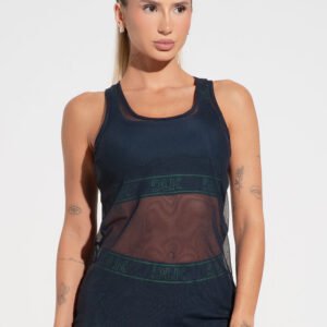 Camiseta azul marino «Tulle Activity Dlk» - Mujer