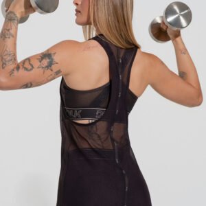 Camiseta Fitness Tulle Swimmer With Elastic Activity Dlk azul café marrón mujer