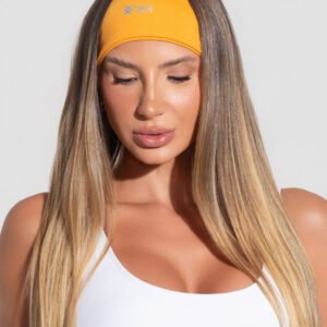 Faixa De Cabelo Esportiva Alma Brasileira Dlk Amarelo