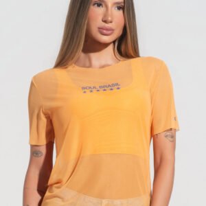 Blusa Feminina Tule Soul Brasil Dlk Amarelo