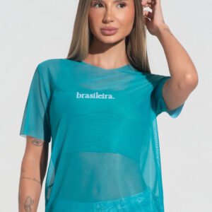 Blusa Feminina Tule Brasileira Dlk Verde