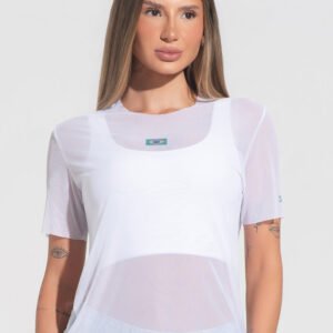 Blusa Feminina Tule Nação Brasileira Dlk Branco