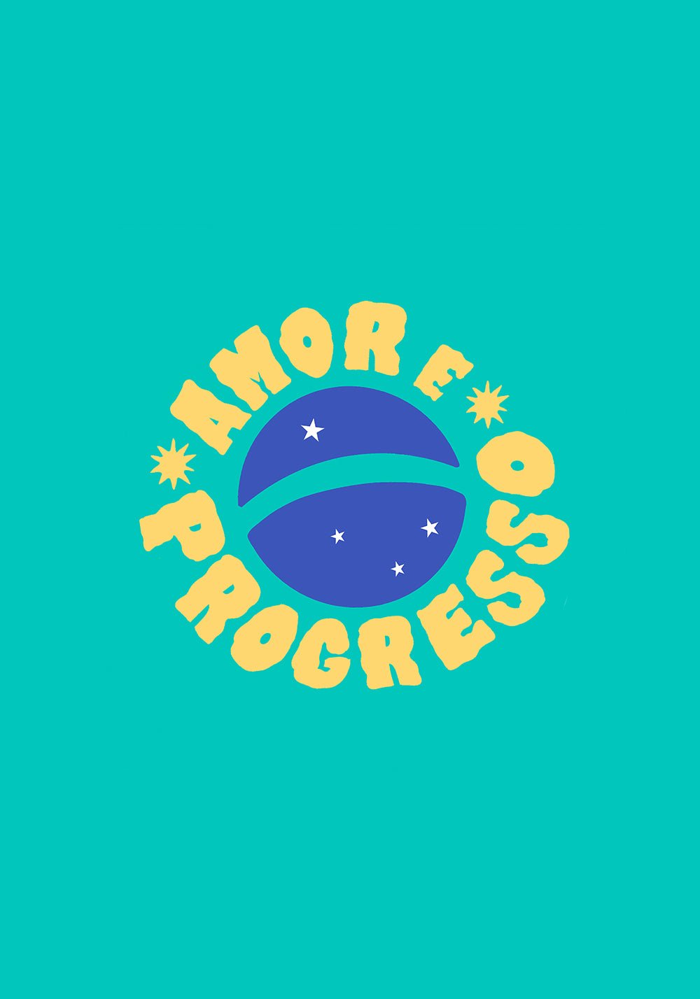 Blusa Baby Look Feminina Tule Amor E Progresso Dlk Verde - Imagen 3