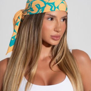 Kit Lenços Estampados Brasil Verde E Amarelo Dlk